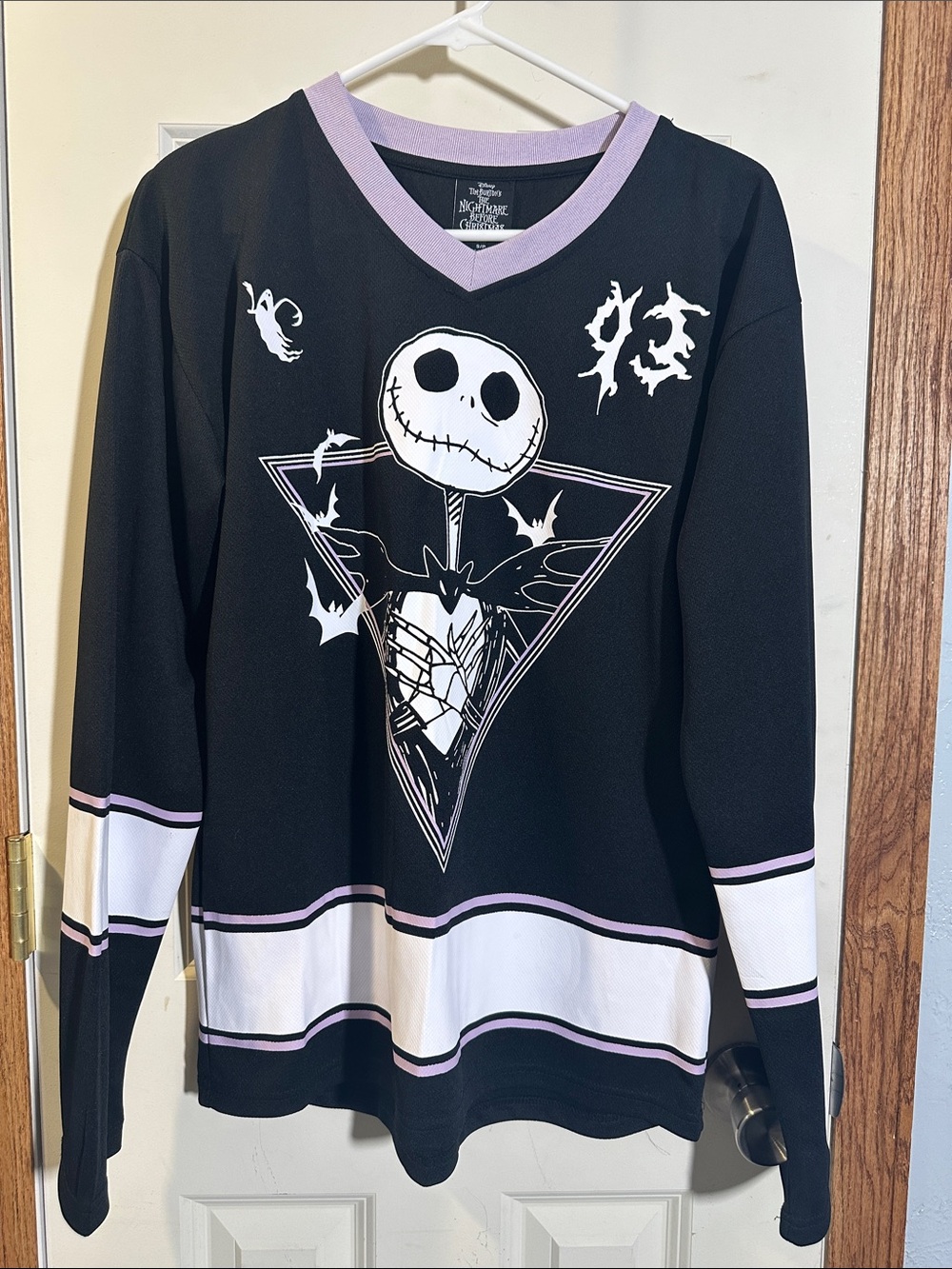 Jack Skellington Black & Lavender Hockey Jersey
